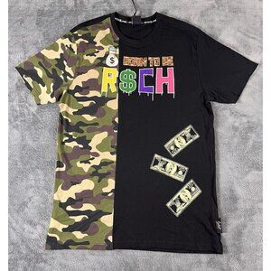 Switch Remarkable Mens XXL Born To Be Rich Graphic Money T Shirt Limited Edition